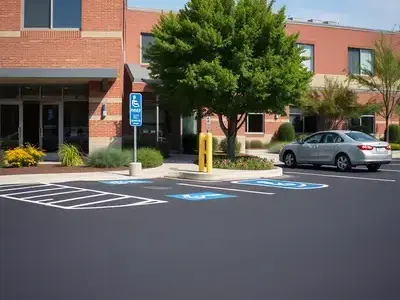Medical office parking lot