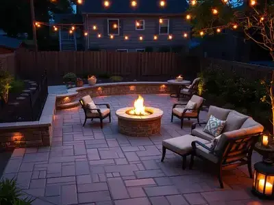 Paver patio installation